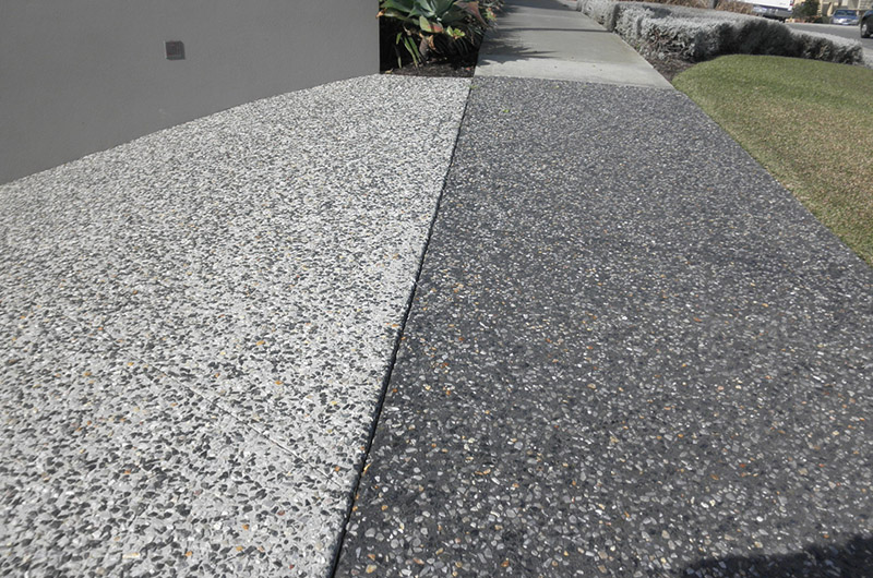 What is an exposed aggregate?